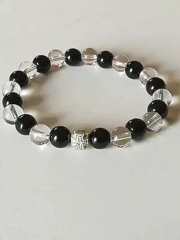 Podesiva narukvica, Handmade, Materijal: Kristal, Perlice, Srebro na lalafo.rs Podesiva narukvica, Handmade, Materijal: Kristal, Perlice, Srebro