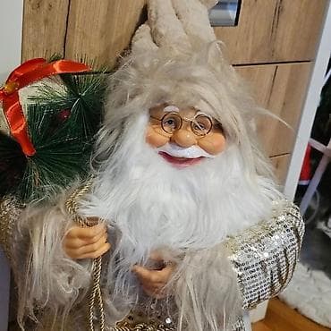 Velika dekorativna figura Deda Mraza - Visoka podna novogodišnja na lalafo.rs — 5 Velika dekorativna figura Deda Mraza - Visoka podna novogodišnja — 5