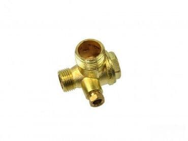 Kompresori za vazduh: Vazdušni nepovratni ventil za kompresor – 1/2" x 3/8" x 1/4" Cena: 700 na lalafo.rs — 1 Kompresori za vazduh: Vazdušni nepovratni ventil za kompresor – 1/2" x 3/8" x 1/4" Cena: 700 — 1