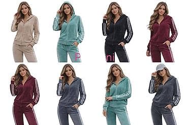 Ženski plišani trenerka-set sa kapuljačom - Dvodelni komplet: gornji na lalafo.rs — 2 Ženski plišani trenerka-set sa kapuljačom - Dvodelni komplet: gornji — 2