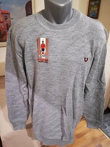 Džemper, 2XL, bоја - Siva, Akril na lalafo.rs Džemper, 2XL, bоја - Siva, Akril