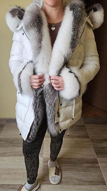 Burgije: Ženska zimska jakna sa pravim krznom nova - Boja: bela - Topla na lalafo.rs — 8 Burgije: Ženska zimska jakna sa pravim krznom nova - Boja: bela - Topla — 8