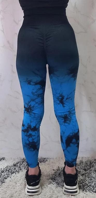 Leggings, Bike shorts: Ženske helanke sa visokim strukom u crno-plavoj tie-dye boji. Helanke at lalafo.rs — 8 Leggings, Bike shorts: Ženske helanke sa visokim strukom u crno-plavoj tie-dye boji. Helanke — 8
