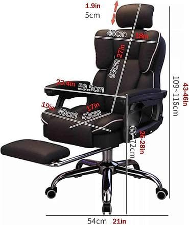 Office Furniture: Ergonomska kancelarijska/gaming stolica sa naslonom za noge - at lalafo.rs — 1 Office Furniture: Ergonomska kancelarijska/gaming stolica sa naslonom za noge - — 1