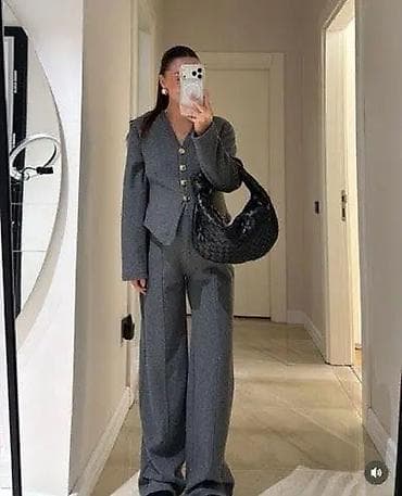 Ε½enski elegantni komplet β sako i pantalone - Boja: tamno siva - na lalafo.rs Ε½enski elegantni komplet β sako i pantalone - Boja: tamno siva -