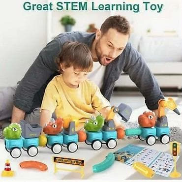STEM magnetni set “Dinosaur Magnetic Locomotive” – edukativna igračka na lalafo.rs STEM magnetni set “Dinosaur Magnetic Locomotive” – edukativna igračka