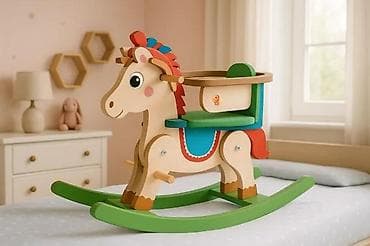 cepaci za drva: Drvena ljuljaška-konjić za decu - Materijal: kvalitetno drvo, glatko na lalafo.rs — 3 cepaci za drva: Drvena ljuljaška-konjić za decu - Materijal: kvalitetno drvo, glatko — 3