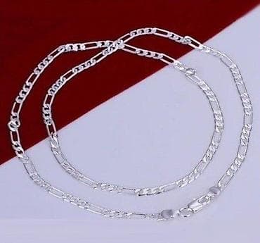 pantalone butiku ali: Lančić od srebra 925 – Figaro - Materijal: srebro finoće 925 na lalafo.rs — 1 pantalone butiku ali: Lančić od srebra 925 – Figaro - Materijal: srebro finoće 925 — 1