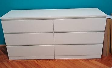 Furniture: Ikea Malm komoda sa 6 fioka at lalafo.rs — 1 Furniture: Ikea Malm komoda sa 6 fioka — 1