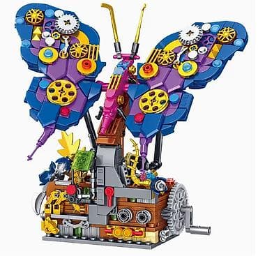 Kockice za sastavljanje - Mehanicki leptir Kockice, izgledom na lalafo.rs — 2 Kockice za sastavljanje - Mehanicki leptir Kockice, izgledom — 2