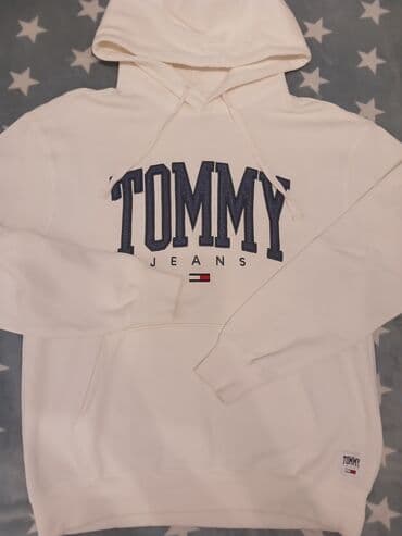 Sweatshirt, XL, Tommy Hilfiger, color - White, With a hood at lalafo.rs Sweatshirt, XL, Tommy Hilfiger, color - White, With a hood