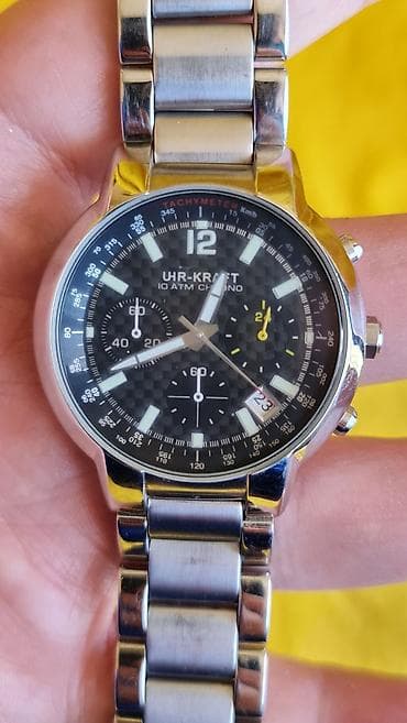 UHR-KRAFT hronograf sat – 10 ATM - Kućište i narukvica od nerđajućeg na lalafo.rs — 2 UHR-KRAFT hronograf sat – 10 ATM - Kućište i narukvica od nerđajućeg — 2