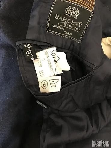 Original Loro Piana / Barklay sako 50 100% casmear Teget plava boja na lalafo.rs — 4 Original Loro Piana / Barklay sako 50 100% casmear Teget plava boja — 4