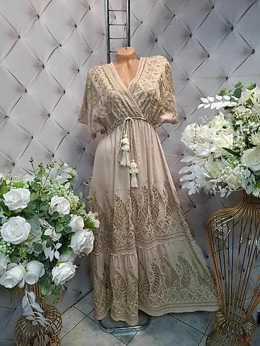 Boho maxi haljina sa bogatim vezom - Dugi, lepršavi kroj sa laganim na lalafo.rs — 2 Boho maxi haljina sa bogatim vezom - Dugi, lepršavi kroj sa laganim — 2