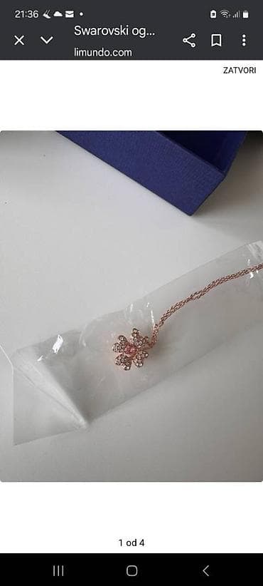 Prodajem Swarovski ogrlicu
Kristali, metal na lalafo.rs — 1 Prodajem Swarovski ogrlicu
Kristali, metal — 1