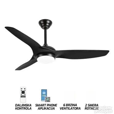 Plafonski ventilatori: ***2 smera rotacije** Jačina svetla: Max. 18W**Izvor svetla na lalafo.rs — 2 Plafonski ventilatori: ***2 smera rotacije** Jačina svetla: Max. 18W**Izvor svetla — 2