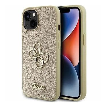 Maska Guess Hc Fixed Glitter 4G Big Metal Logo za iPhone 15 6.1 zlatna na lalafo.rs — 1 Maska Guess Hc Fixed Glitter 4G Big Metal Logo za iPhone 15 6.1 zlatna — 1