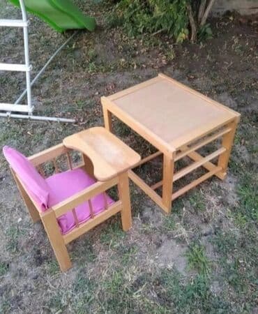 Stolic i stolica za malu decu u dobrom stanju at lalafo.rs Stolic i stolica za malu decu u dobrom stanju