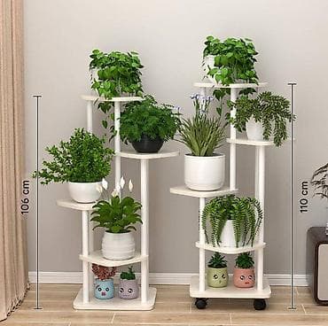 Višenamjenska polica/stalak za biljke – bijela - Elegantna stepenasta na lalafo.rs — 3 Višenamjenska polica/stalak za biljke – bijela - Elegantna stepenasta — 3