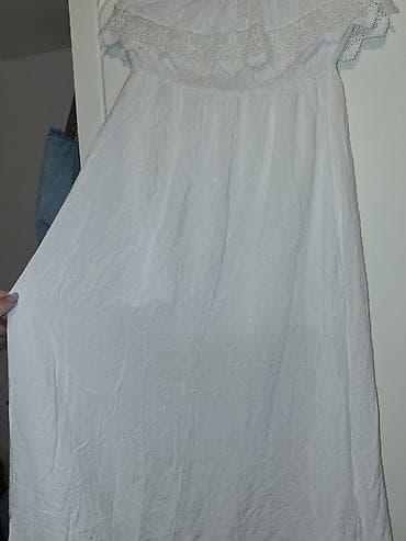 Bela duga haljina – 100% viskoza, Made in Italy (ART6381) - na lalafo.rs — 3 Bela duga haljina – 100% viskoza, Made in Italy (ART6381) - — 3