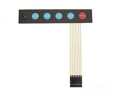 Membranska tastatura 1x5 sa LED indikacijom - Raspored tastera: 1 red na lalafo.rs Membranska tastatura 1x5 sa LED indikacijom - Raspored tastera: 1 red