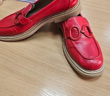 Ženske kožne mokasine SÜREN – crvene - Model: klasične mokasine sa at lalafo.rs — 1 Ženske kožne mokasine SÜREN – crvene - Model: klasične mokasine sa — 1