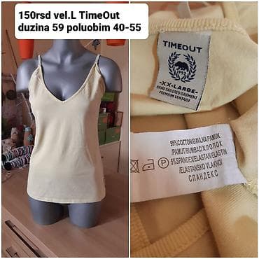 TimeOut ženska potkošulja/majica na bretele - Veličina: L (etiketa na lalafo.rs TimeOut ženska potkošulja/majica na bretele - Veličina: L (etiketa