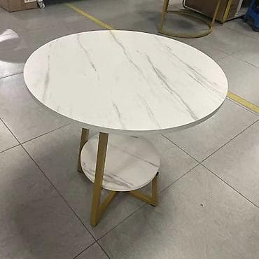 Antique Club Tables: Okrugli sto sa dve police – moderan dizajn - Gornja i donja ploča at lalafo.rs — 2 Antique Club Tables: Okrugli sto sa dve police – moderan dizajn - Gornja i donja ploča — 2