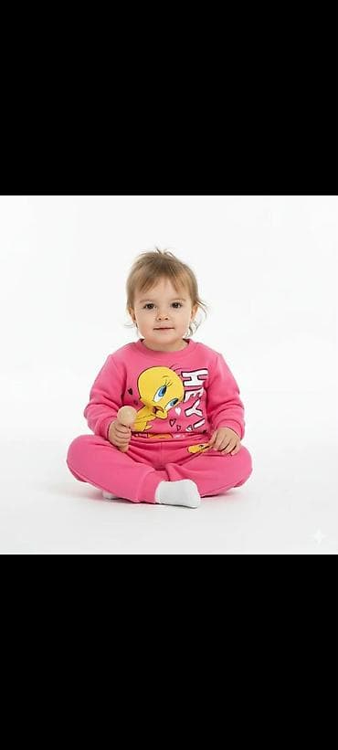 Tracksuit sets: Dečiji komplet trenerke – rozi, sa likom Tvitija Futrovana trenerka at lalafo.rs — 1 Tracksuit sets: Dečiji komplet trenerke – rozi, sa likom Tvitija Futrovana trenerka — 1