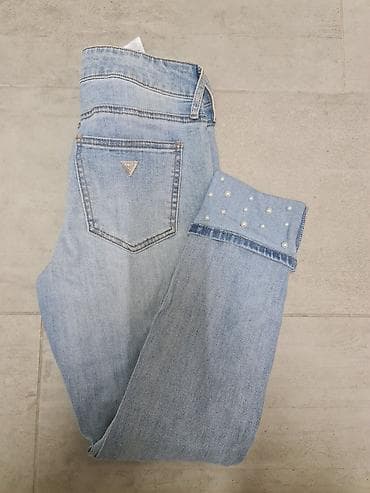 Farmerice Guess original nove sa etiketom. vel. s.m. dole biseri na lalafo.rs — 1 Farmerice Guess original nove sa etiketom. vel. s.m. dole biseri — 1