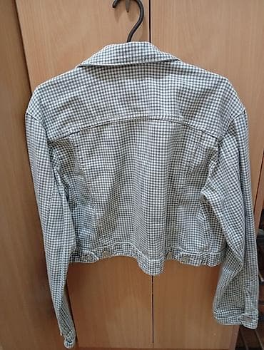 ZARA kratka jakna sa sitnim karo (gingham) dezenom u sivo‑belim na lalafo.rs — 4 ZARA kratka jakna sa sitnim karo (gingham) dezenom u sivo‑belim — 4