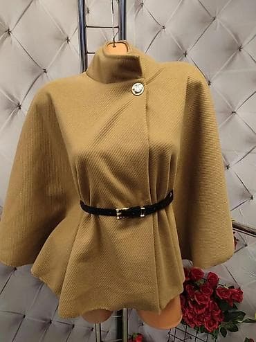 Elegantna ženska pončo-kapica sa kaišem - Model: kratka pončo-jakna na lalafo.rs — 3 Elegantna ženska pončo-kapica sa kaišem - Model: kratka pončo-jakna — 3