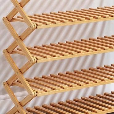 Preklopna drvena polica/organizer sa 5 nivoa Sklopiva polica- na lalafo.rs — 3 Preklopna drvena polica/organizer sa 5 nivoa Sklopiva polica- — 3