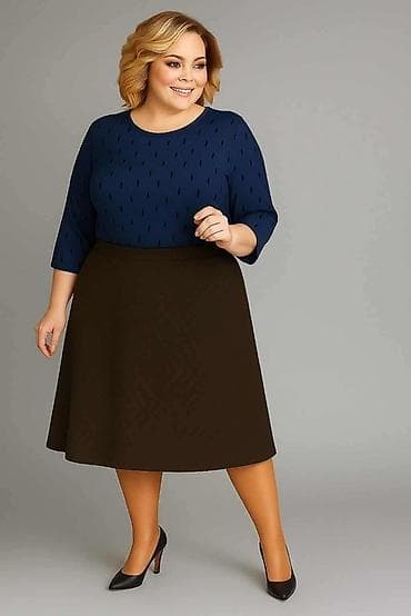 🔥Komplet za žene veće konfekcije – bluza i midi suknja Suknja + bluza na lalafo.rs — 5 🔥Komplet za žene veće konfekcije – bluza i midi suknja Suknja + bluza — 5