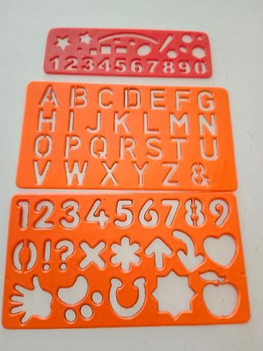 Slova i brojevi lenjiri šabloni Cena za sva tri kom bez oštećenja at lalafo.rs — 3 Slova i brojevi lenjiri šabloni Cena za sva tri kom bez oštećenja — 3