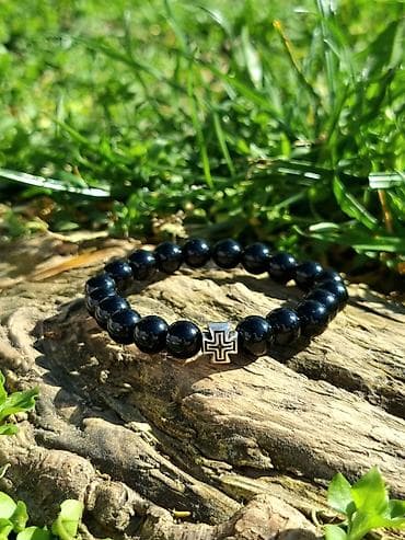 Bracelets: Kalist ručno rađene kamene brojanice od oniksa sa blagoslovom SPC at lalafo.rs — 4 Bracelets: Kalist ručno rađene kamene brojanice od oniksa sa blagoslovom SPC — 4
