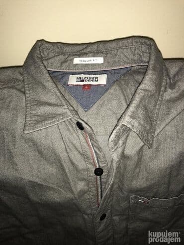 Košulja Na duge rukave, L, M, Tommy Hilfiger, bоја - Siva, Pamuk na lalafo.rs Košulja Na duge rukave, L, M, Tommy Hilfiger, bоја - Siva, Pamuk