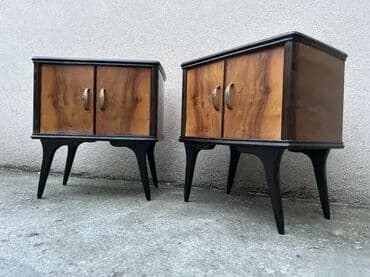 Antique Dressers: Retro Art Deco noćni ormarići / stočići - MOGUĆ PREVOZ U dobrom at lalafo.rs — 1 Antique Dressers: Retro Art Deco noćni ormarići / stočići - MOGUĆ PREVOZ U dobrom — 1