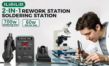 Hammers: ILIaILiB HX56 – 2‑u‑1 stanica za lemljenje vrućim vazduhom - at lalafo.rs — 6 Hammers: ILIaILiB HX56 – 2‑u‑1 stanica za lemljenje vrućim vazduhom - — 6