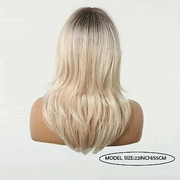 💫Duga ženska perika – balayage plavuša sa šiškama Cena: 3500 din na lalafo.rs — 3 💫Duga ženska perika – balayage plavuša sa šiškama Cena: 3500 din — 3