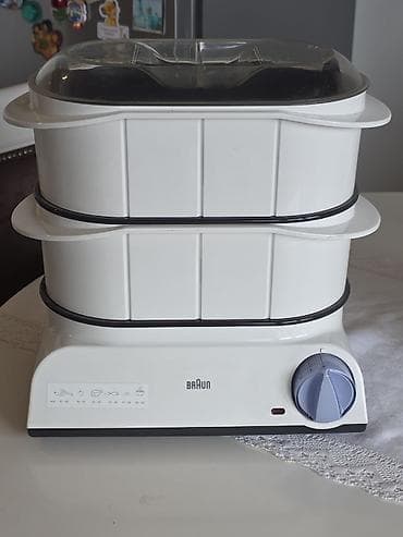 Braun parni kuvar – dvospratni - Električni kuvar na paru sa dva na lalafo.rs Braun parni kuvar – dvospratni - Električni kuvar na paru sa dva