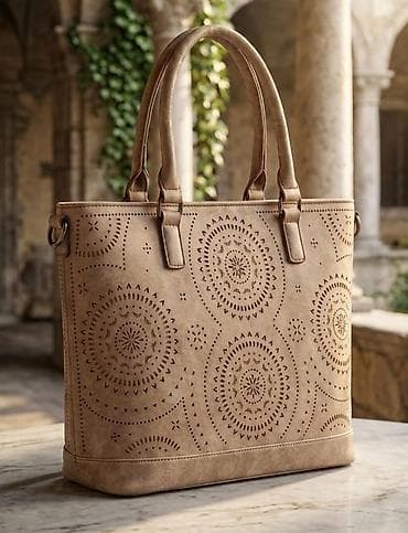 Elegantna ručna torba – bež ton - Materijal: meka eko koža finog zrna na lalafo.rs Elegantna ručna torba – bež ton - Materijal: meka eko koža finog zrna