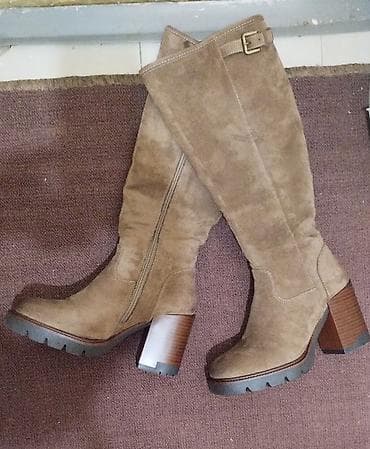 High boots, 36.5, color - Beige at lalafo.rs — 1 High boots, 36.5, color - Beige — 1