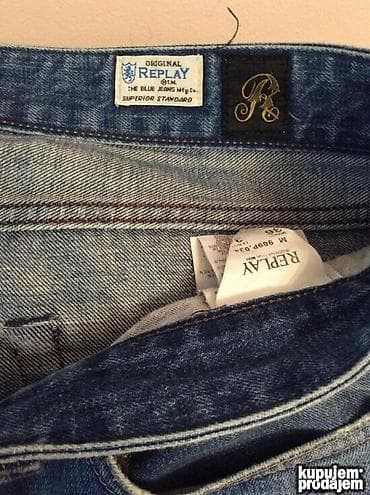 Original Replay farmericem 36 100% cotton Polustruk 50cm duzina na lalafo.rs — 3 Original Replay farmericem 36 100% cotton Polustruk 50cm duzina — 3