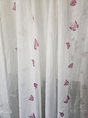 Leptiri nove dve zavese 110cm sa 200 cm. za 490 din na lalafo.rs — 1 Leptiri nove dve zavese 110cm sa 200 cm. za 490 din — 1