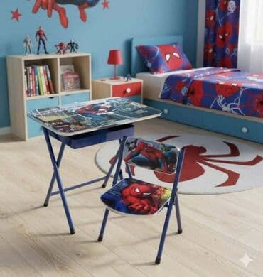 Matresses: Dečiji sklopivi set – sto i stolica sa motivima crtanih junaka - Set at lalafo.rs — 1 Matresses: Dečiji sklopivi set – sto i stolica sa motivima crtanih junaka - Set — 1