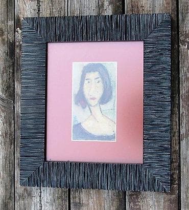 \"Ona koja čeka\"" - uljani pastel na lalafo.rs \"Ona koja čeka\"" - uljani pastel