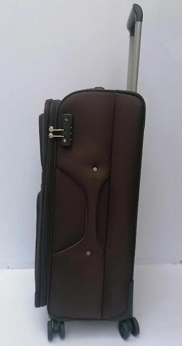 kofer torba: Veliki kofer na točkiće – tekstilni, braon - Dimenzije: približno at lalafo.rs — 7 kofer torba: Veliki kofer na točkiće – tekstilni, braon - Dimenzije: približno — 7