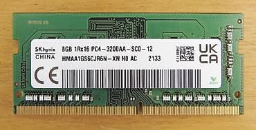 Hynix 8GB PC4 3200 CL16 1.2V HMAA1GS6CJR6N SO-DIMM SO-DIMM Laptop RAM na lalafo.rs — 1 Hynix 8GB PC4 3200 CL16 1.2V HMAA1GS6CJR6N SO-DIMM SO-DIMM Laptop RAM — 1