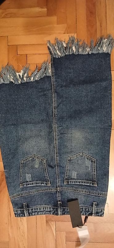 kom sa etiketom: Farmer suknja – model “Lumina” - Materijal: 100% pamuk (džins) at lalafo.rs — 2 kom sa etiketom: Farmer suknja – model “Lumina” - Materijal: 100% pamuk (džins) — 2